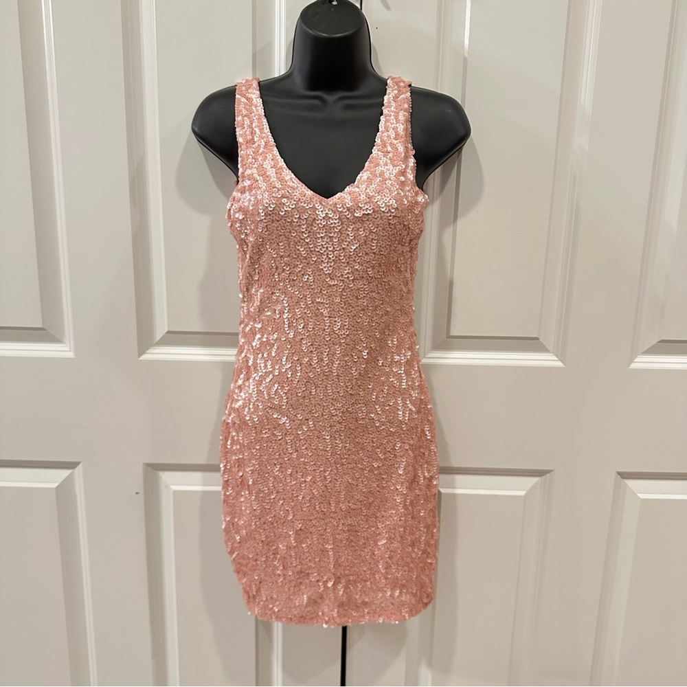 Pretty Guide Women Small Sequined Dress